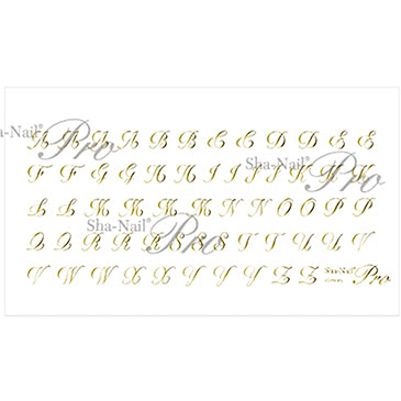 ÷ PL21_SA-PG_Script Alphabet Gold